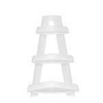 RiverRidge  White Corner Tiered Shelf 11.5-in L x 11.5-in D (3 Decorative Shelves)