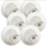 First Alert  Brk 6-Pack Hardwired Ionization Sensor Smoke Detector