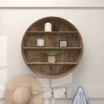 Grayson Lane  Grayson Lane 24-in x 24-in x 24-in Coastal Style Wall Shelf Brown Sea Grass