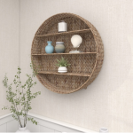 Grayson Lane  Grayson Lane 24-in x 24-in x 24-in Coastal Style Wall Shelf Brown Sea Grass