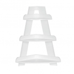 RiverRidge  White Corner Tiered Shelf 15.5-in L x 11.5-in D (3 Decorative Shelves)