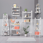 RiverRidge  White Corner Tiered Shelf 11.5-in L x 11.5-in D (3 Decorative Shelves)