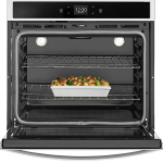 Whirlpool  Smart 30-in Self-cleaning Single Electric Wall Oven (Stainless Steel)