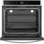 Whirlpool  Smart 30-in Self-cleaning Single Electric Wall Oven (Stainless Steel)