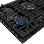 Bosch  800 Series 30-in 5 Burners Black Stainless Steel Gas Cooktop