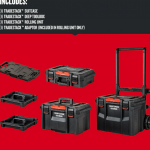 CRAFTSMAN  TRADESTACK System 22-in Black Plastic Wheels Lockable Tool Box