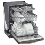 LG  QuadWash Top Control 24-in Built-In Dishwasher (Printproof Black Stainless Steel) ENERGY STAR, 46-dBA