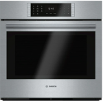 Bosch  Benchmark Series 30-in Self-cleaning Convection European Element Single Electric Wall Oven (Stainless Steel)