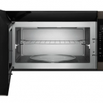 KitchenAid  2-cu ft 1000-Watt Over-the-Range Microwave with Sensor Cooking (Black Stainless Steel with Printshield Finish)