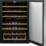 Frigidaire  21.5-in W 38-Bottle Capacity Stainless Steel Dual Zone Cooling Freestanding Wine Cooler