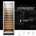 LANBO  23.4-in W 171-Bottle Capacity Black Built-In Wine Cooler