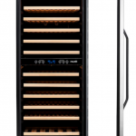 NewAir  24-in W 116-Bottle Capacity Stainless Steel and Black Dual Zone Cooling Built-In/freestanding Wine Cooler