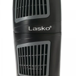 Lasko  5.2-in 3-Speed Indoor Black Oscillating Pedestal Fan