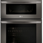 LG  30-in Self-Cleaning Convection Microwave Wall Oven Combo (Black Stainless Steel)