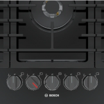 Bosch  800 Series 36-in 5 Burners Black Stainless Steel Gas Cooktop