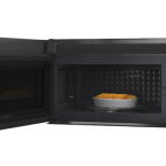 Cafe  Modern Glass 2.1-cu ft 1050-Watt Over-the-Range Microwave with Sensor Cooking (Platinum Glass)