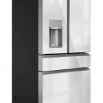 Cafe  Modern Glass 27.8-cu ft 4-Door French Door Refrigerator with Ice Maker (Platinum Glass) ENERGY STAR