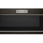KitchenAid  Low Profile 1.1-cu ft 1000-Watt Over-the-Range Microwave with Sensor Cooking (Black Stainless Steel with Printshield Finish)