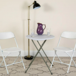 Flash Furniture Flash Furniture White Standard Folding Chair and Table Collection