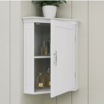 RiverRidge  White Corner Wall Cabinet 20.5-in L x 14.5-in D (2 Decorative Shelves)