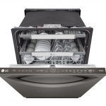 LG  QuadWash Pro Top Control 24-in Built-In Dishwasher (Printproof Black Stainless Steel), 42-dBA
