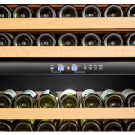 LANBO  32.3-in W 287-Bottle Capacity Black Dual Zone Cooling Built-In/freestanding Wine Cooler