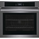 Frigidaire  30-in Self-cleaning Convection Single Electric Wall Oven (Black Stainless Steel)