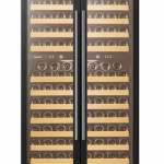 LANBOPRO  32.3-in W 287-Bottle Capacity Black Dual Zone Cooling Built-In/freestanding Wine Cooler