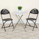 Flash Furniture Flash Furniture Black Folding Chair and Table Collection