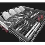 KitchenAid  FREEFLEX Third Rack Top Control 24-in Built-In Dishwasher (Black Stainless Steel with Printshield Finish) ENERGY STAR, 44-dBA