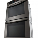 LG  30-in Self-Cleaning Single-Fan Double Electric Wall Oven (Black Stainless Steel)
