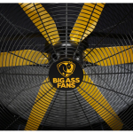 Big Ass Fans  48-in 100-Speed Indoor or Outdoor Black/Yellow Floor Fan