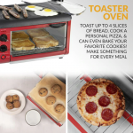 Nostalgia  4-Slice Red Toaster Oven (1500-Watt)