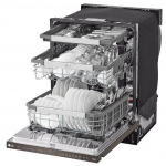 LG  QuadWash Pro Top Control 24-in Built-In Dishwasher (Printproof Black Stainless Steel), 42-dBA