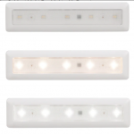 ecolight  2-Pack 9-in Battery LED Under Cabinet Light Bar Light with Remote