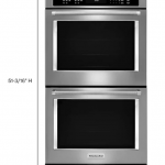 KitchenAid  30-in Self-cleaning Single-fan European Element Double Electric Wall Oven (Stainless Steel)