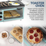 Nostalgia  4-Slice Blue Toaster Oven (1500-Watt)