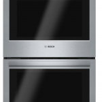 Bosch  500 Series 30-in Self-cleaning Single-fan European Element Double Electric Wall Oven (Steel-stainless)