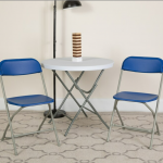 Flash Furniture Flash Furniture Blue Standard Folding Chair and Table Collection