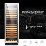 LANBO  23.4-in W 171-Bottle Capacity Black Built-In Wine Cooler