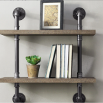 allen + roth  Rustic Shelf Kit 23.75-in L x 8-in D (2 Decorative Shelves)