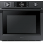 Samsung  Steam Cook with Flex Duo 30-in Self-Cleaning Convection European Element Single Electric Wall Oven (Fingerprint Resistant Black Stainless Steel)