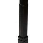 Postal Pro  Black 4 x 4 Mount Mailbox Post