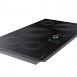 Samsung  Premium Plus 36-in 5 Elements Smooth Surface (Radiant) Black Stainless Steel Electric Cooktop