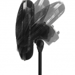 Lasko  53-in 3-Speed Indoor Black Oscillating Pedestal Fan