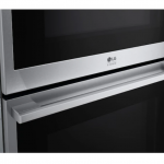LG  STUDIO Sous Vide Air Fry InstaView 30-in Self-cleaning Air Fry Air Sous Vide Single-fan Double Electric Wall Oven (Printproof Stainless Steel)