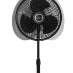 Lasko  53-in 3-Speed Indoor Black Oscillating Pedestal Fan