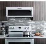 KitchenAid  Low Profile Microwave Hood Combination 1.1-cu ft 1000-Watt Over-the-Range Microwave with Sensor Cooking (White)