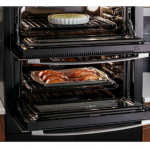 GE  Profile 30-in Self-cleaning Air Fry Double Electric Wall Oven (Stainless Steel)