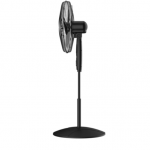 Utilitech  18-in 3-Speed Indoor Black Oscillating Pedestal Fan